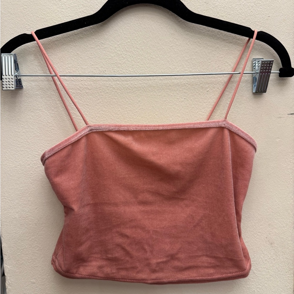 Pink Spaghetti Strap Women's Top